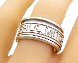 SILPADA 925 Sterling Silver - Vintage Retro Stamped Spinner Ring Sz 11 -... - €53,31 EUR