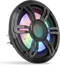 150 Watts At Dual 4-Ohms, 6-Inch Slim Waterproof Subwoofer With Multi-Color Rgb - £32.80 GBP