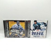 NHL FaceOff 2001 &amp; NHL 2001 (Sony PlayStation 1, 2000) CIB Complete PS1 - $17.15