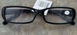 Plastic Framed Reading Eye Glasses ~ Black Frame ~ +2.50 Strength ~ K81 - £11.76 GBP