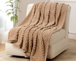 This Is A 50X60-Inch, Camel Fy Fiber House Fleece Throw Blanket For Couc... - $38.97
