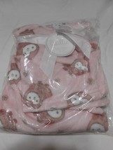 NEW Cudlie Baby Blanket plush 30X40&quot; gift set pink owls design  - £7.10 GBP
