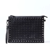 DIINOVIVO Simple  Ladies&#39; Clutch Bags Women  Style Rivet  Envelope Bag Unisex  L - £149.64 GBP