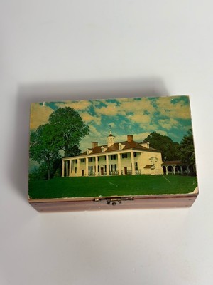 Mount Vernon VA Wood Jewelry Trinket Box 5.5”x3.5” - $11.58