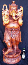 Ganesha Elephant God Sculpture statue hand carved wood Bali Art 44&quot; tall LARGE - £938.73 GBP