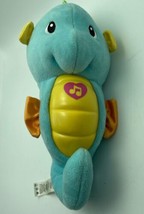 Fisher Price Seahorse Plush Soothe and Glow Ocean Wonders Blue Teal 2012 Stuffed - £8.52 GBP