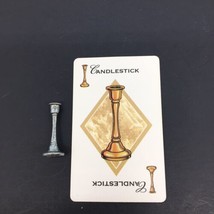 1998 Clue Game Replacement Parts Pieces - Candlestick Weapon &amp; Card - £4.15 GBP