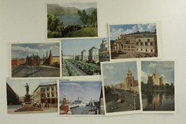 Vintage Lot 8 Paper Postcards Travel USSR Moscow Red Square Greece Odessa - £19.77 GBP