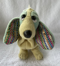 Vintage Applause Hush Puppies Pale Green B EAN Bag Puppy Dog Plush 6” - £7.46 GBP