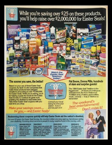 1984 Purina Dog Chow Easter Seal Edition Circular Coupon Advertisement Item image 2