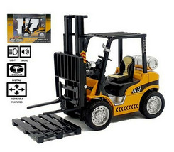  Forklift TRUCK DIE CAST Model, 1:24 scale light sound Toy For CHRISTMAS... - $27.03