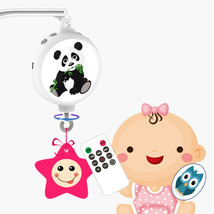 New Design Baby Crib Remote Controlled Mobile Music Box W/ DIY Stickers - £11.84 GBP