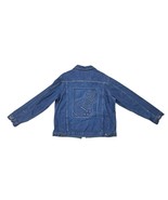 Vintage Denim Embossed Blue Jean Jacket Sz XL Guitar Design Tyca USA RARE - $810.01 MXN