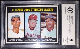Sandy Koufax 1967 Topps Strikeout Leaders #238 Bccg 9 - Stunning Vintage Card! - £150.03 GBP