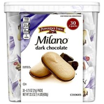 Pepperidge Farm Milano Cookies, Dark Chocolate: 20 Count (0.75 oz) - $18.41