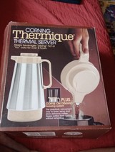 Vintage Corning Thermique Thernal Server Thermos Carafe &amp; Brewing System New - £38.75 GBP