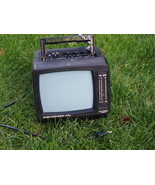 VINTAGE RARE SOVIET USSR  PORTABLE B &amp; W  ANALOG TV  ELEKTRONIKA 409D - £81.21 GBP