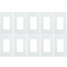 Leviton 80301-SW 1-Gang Decora Plus Wallplate Screwless Snap-On Mount (1... - $60.79