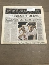 January 20, 2009 Barack Obama Inauguration Day Wall Street Journal Newspaper - $25.00