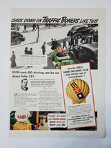 1939 Shell Gasoline Vintage Print Ad Crack Down On Traffic Issues Like This - £12.17 GBP