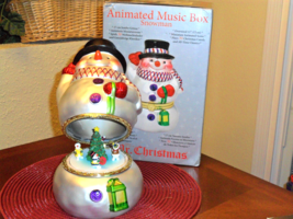 Mr Christmas Jumbo 11&quot; Animated Musical Snowman Display Figure - 30 Carols - £39.61 GBP