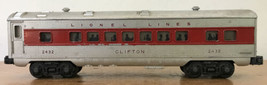 Vtg Lionel Lines Clifton 2432 Model Train Passenger Car - $1,000.00