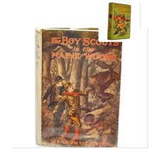 Boy Scouts in the Maine Woods Carter Bold Color 1913 1st Ed HC DJ - $120.72