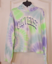 Converse Long Sleeve Tiedye Lightweight  Hooide Blue &amp; Green Girls Sz L NWT - $338.06 MXN
