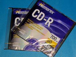 MEMOREX CD-R 700 mb 80 min 48x multi speed  new in jewel case  (officeD) - £3.11 GBP