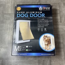 Extreme Pure Aluminum Dog Door Size Medium 8.7/8&quot; X 12.5&quot; Duel Flap - £44.09 GBP
