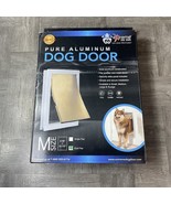 Extreme Pure Aluminum Dog Door Size Medium 8.7/8&quot; X 12.5&quot; Duel Flap - £44.02 GBP