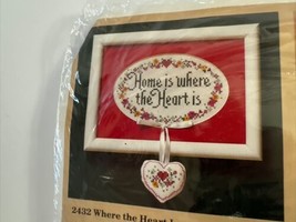 Counted Cross Stitch Kit Home Is Where The Heart Is. The Creative Circle... - $14.85