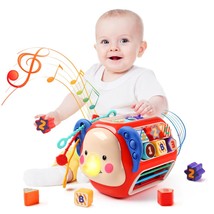 Baby Activity Cube Toy, Sensory &amp; Montessori Toys For Toddlers, Learning Cube To - £36.82 GBP