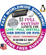 ANTIX LINUX OS LATEST sysVinit, Runit BASE, CORE, FULL, NET USB, DVD INS... - $169.16 MXN+