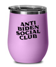 Jo Biden Wine Glass Anti Biden Social Club LtPurple-WG  - £21.19 GBP
