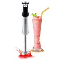 Variable Step-Less Speed Immersion Hand Blender 500 Watts With Turbo, Stainless  - £29.25 GBP