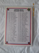 1991 Upper Deck Checklist 101-200 #200 NFL - $2.50