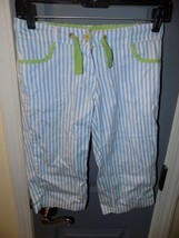 Mini Boden Blue Striped Capri Pants Size 12Y Girl&#39;s EUC - $30.40