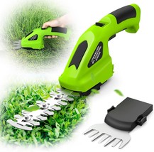 2-In-1 Electric Hedge Trimmer Cordless Grass Shear &amp; Shrub Cutter,7.2V Handheld - £39.06 GBP