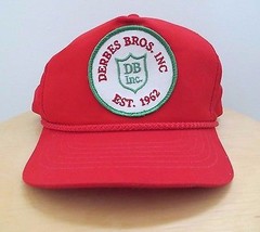 Derbes Bros Red Snapback Hat Cap Established Est 1962 Logo Patch Db Inc. Inc - £11.76 GBP