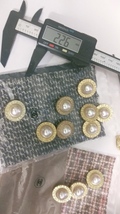 Chanel Button 23 mm Single Faux pearl gold tone stamed  - $25.00