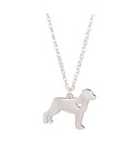 Rottweiler Necklace, Gold, Silver 1pc Fashionable, Custom Dog Necklace, ... - $2.58