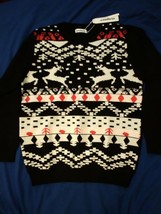 Ugly Christmas Sweater Knitted Round Neck  Pullover - £15.10 GBP