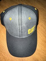 CAT Caterpillar Grey Black Yellow Hat NEW Cap SnapBack Gray - $14.84