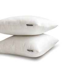 Plain Pillow Covers White Set of 2, Art Silk Plain, Solid - White Luxury - $17.00+
