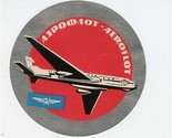 Aeroflot Luggage Sticker Russian Airline  - $15.84