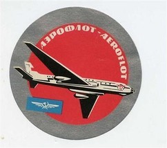 Aeroflot Luggage Sticker Russian Airline  - £12.66 GBP