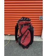 TaylorMade Lancer Red/Black 14 Way Many Pocket Cart Golf Bag Vintage *pe... - £92.08 GBP