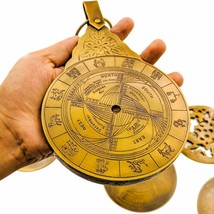 Astrolabe en laiton vintage 8&quot; English Globe Navigation Antique... - £42.74 GBP