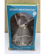 Vintage Howard Berger 10 Light Angel Doll  Lighted Tree Topper Original Box - $476.49 MXN